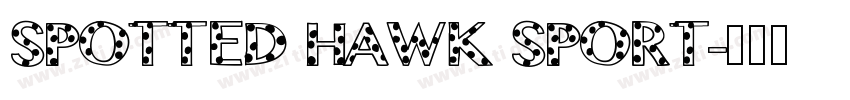 SPOTTED HAWK SPORT字体转换